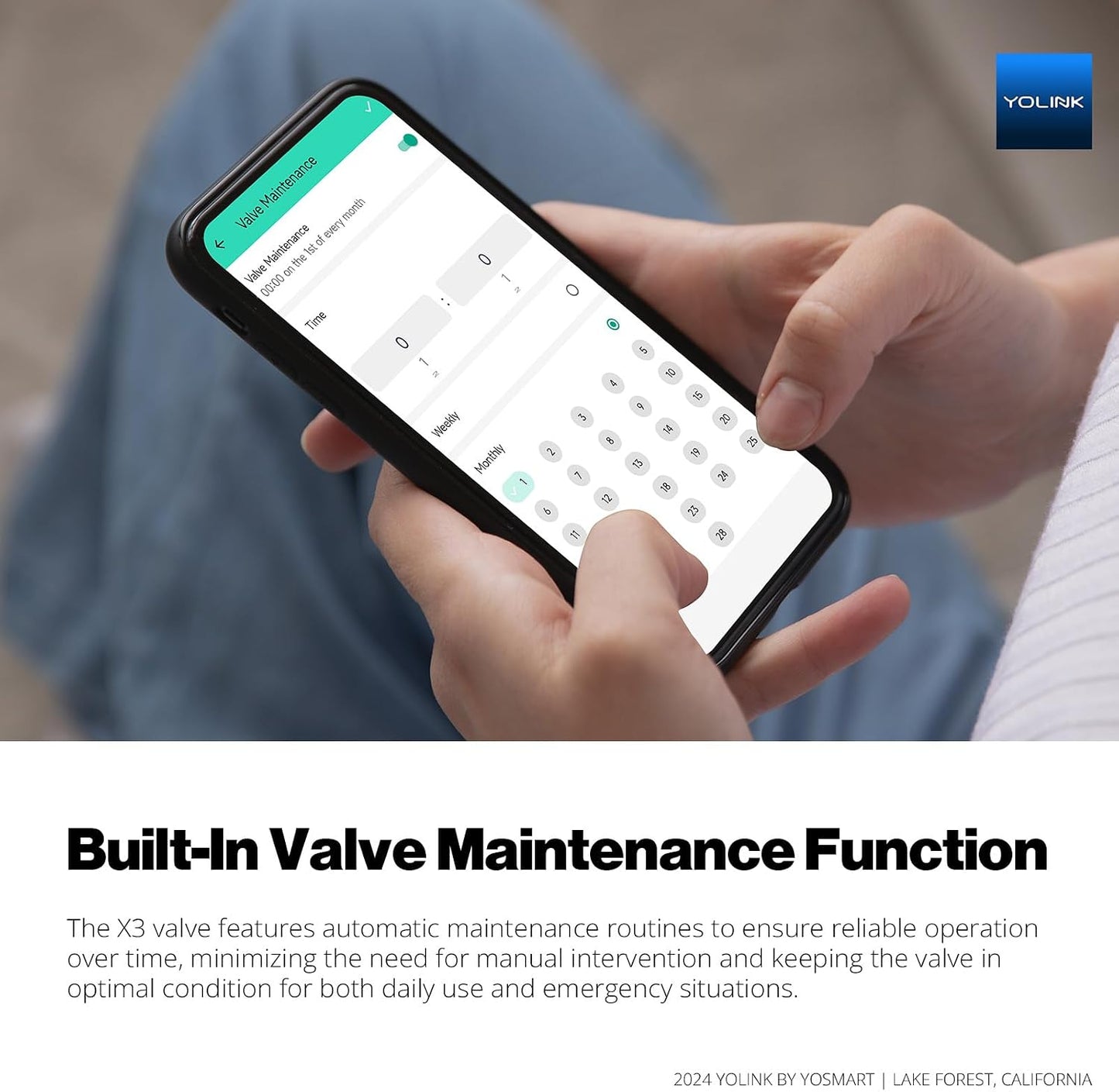NSF Certified YoLink X3 Smart 3/4" Motorized Stainless Steel Ball Valve, LoRa Long-Range, 10-Year Battery, D2D Offline with Leak Sensors, Alexa/IFTTT/Home Assistant, Hub Required – YS5012
