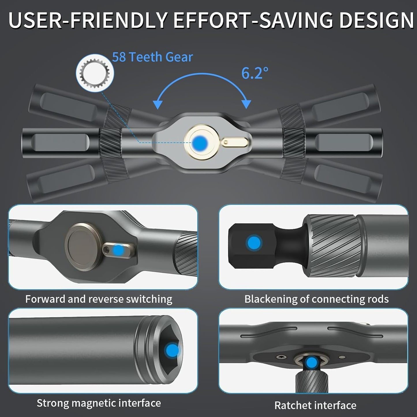 24 in 1 Magnetic Screwdriver Set, DIY Ratchet Screwdriver Set | Multifunctional Toolbox with Detachable Ratchet Handle, Portable Precision Repair Tool Kit for Furniture Computer Bicycle