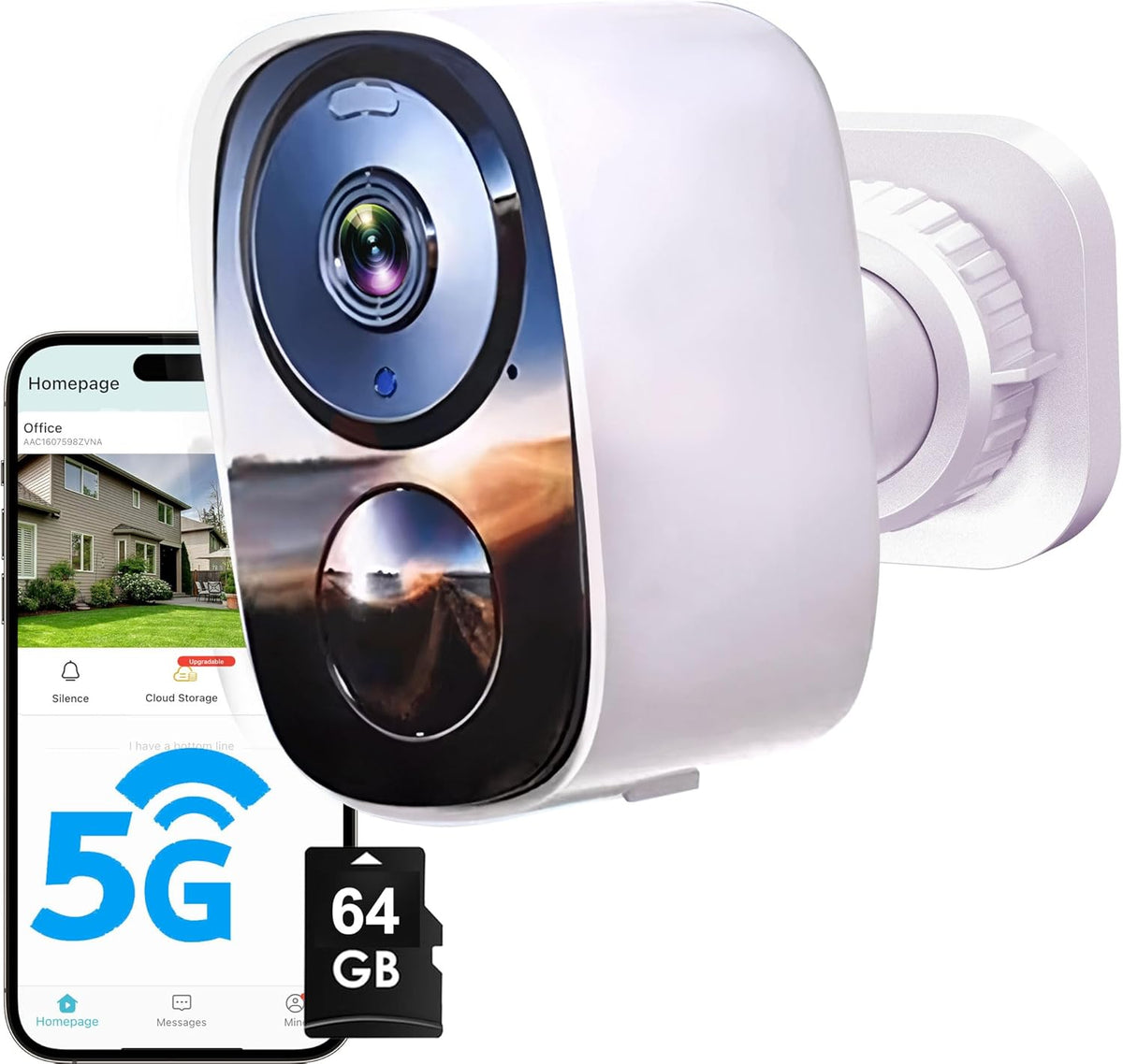 2026 Upgraded 2K Security Cameras Wireless Outdoor (2 Pack), Free Cloud Storage, Long Battery Life, AI Motion Detection, Spotlight & Siren, Waterproof, WiFi Surveillance Outdoor Camera with 2-Way Talk