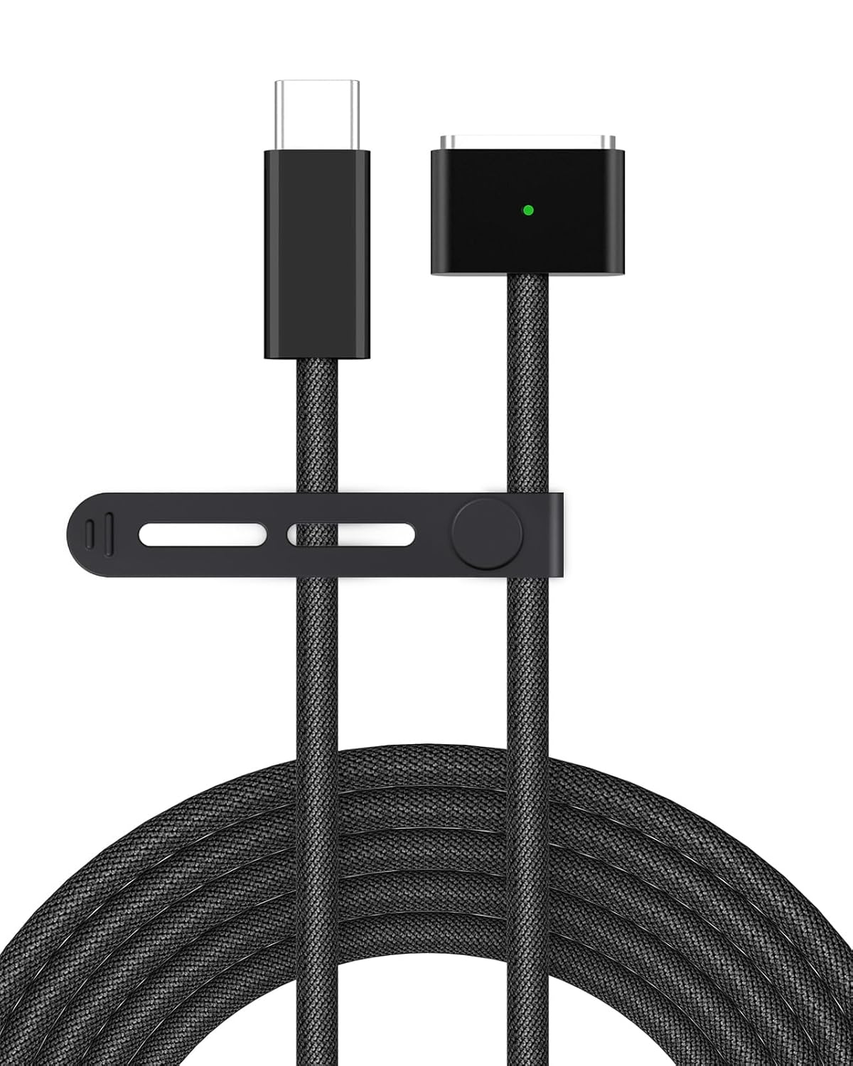 USB C to Magnetic 3 Charger Cable for MacBook Air 13.6 15 inch Mac Pro 14 16 M5 M4 M3 M2 M1 2026 2025 2024 2023 2022 2021, Braided Cord & LED, Powerful Magnetic, Super Durable, Original Quality 6.6FT