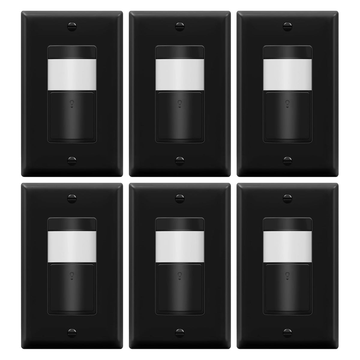 TOPGREENER PIR Motion Sensor Light Switch,No Neutral No Ground Wire, 2 Pack