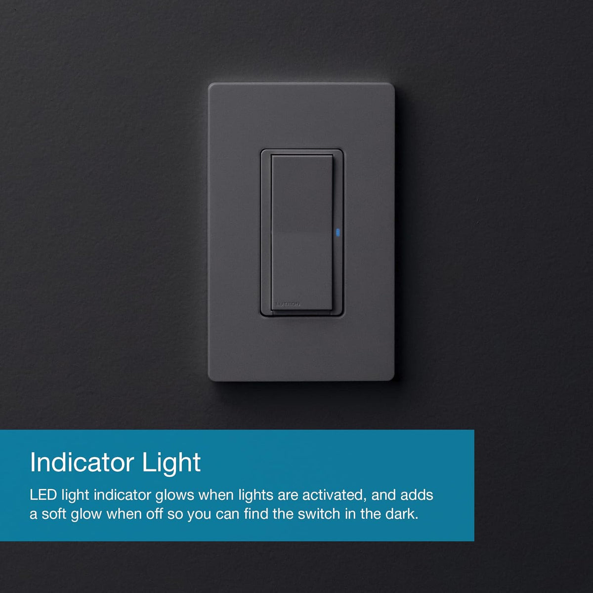Lutron Caseta Claro Smart Switch & Wallplate for LED Lights (Smart Hub Req) | For Caseta systems, smart switch for any bulbs, 5 amp, single-pole/3-way, neutral required, DVRFW-5NS-WH-A, White