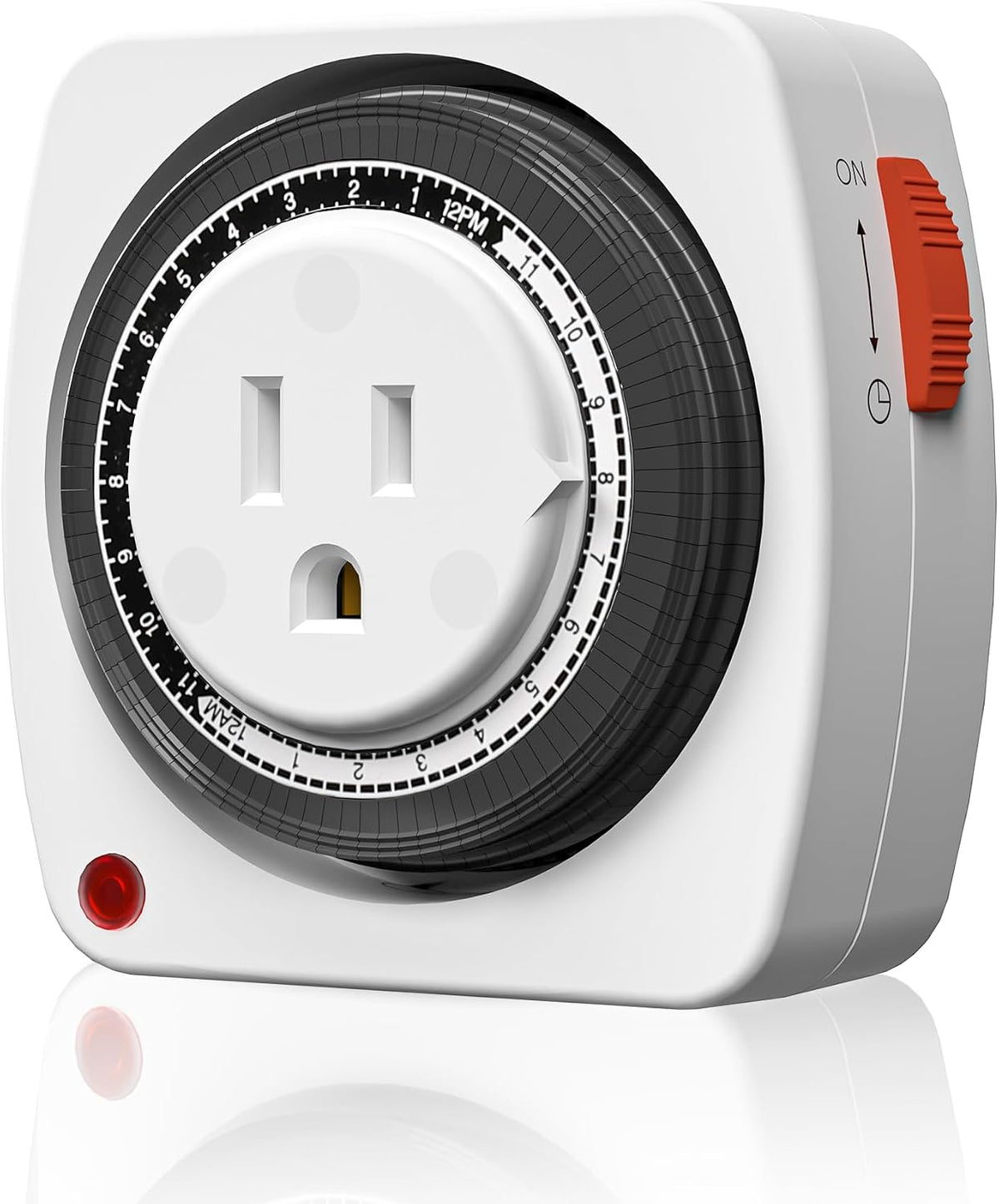 BN-LINK Heavy Duty Mechanical Timer, 24-Hour Indoor Outlet Timer, 3-Prong
