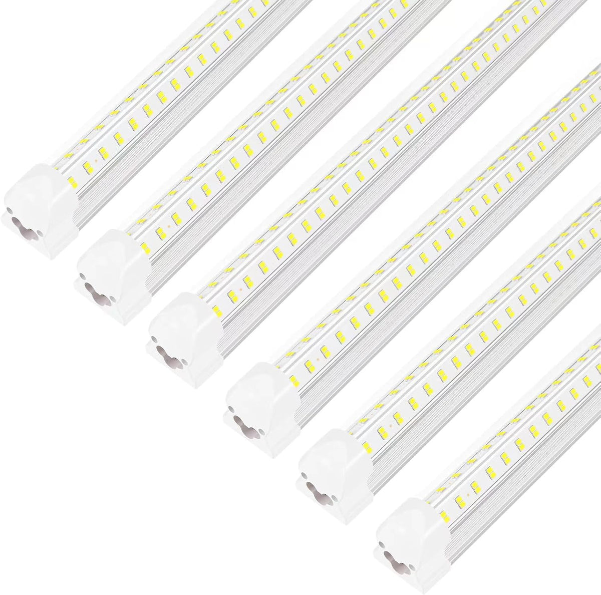 Led Shop Lights,Led Shop Lights 4FT 50W 6500K 7000LM Clear White,Shop Light 4FT 110V Linkable Integrated V-Shape for Shop Garage,Warehouse,Workbench and Workshop Commercial Bay Lighting(2-Pack)