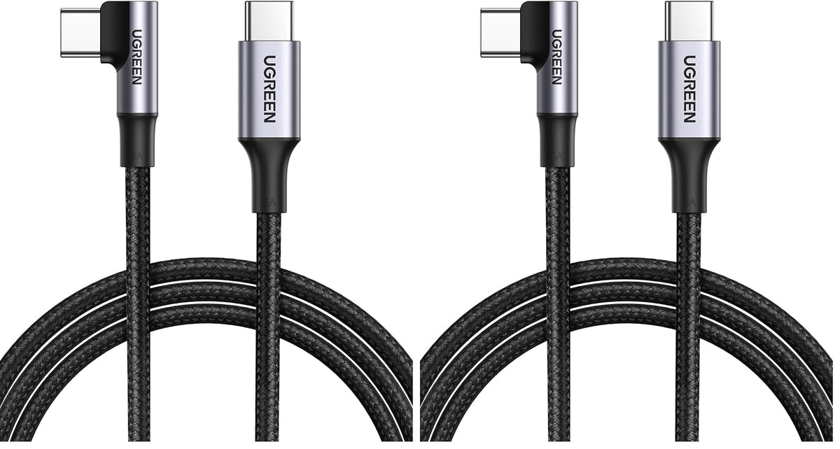 UGREEN 100W Right Angle USB C Cable, Fast Charging Cable, 10ft