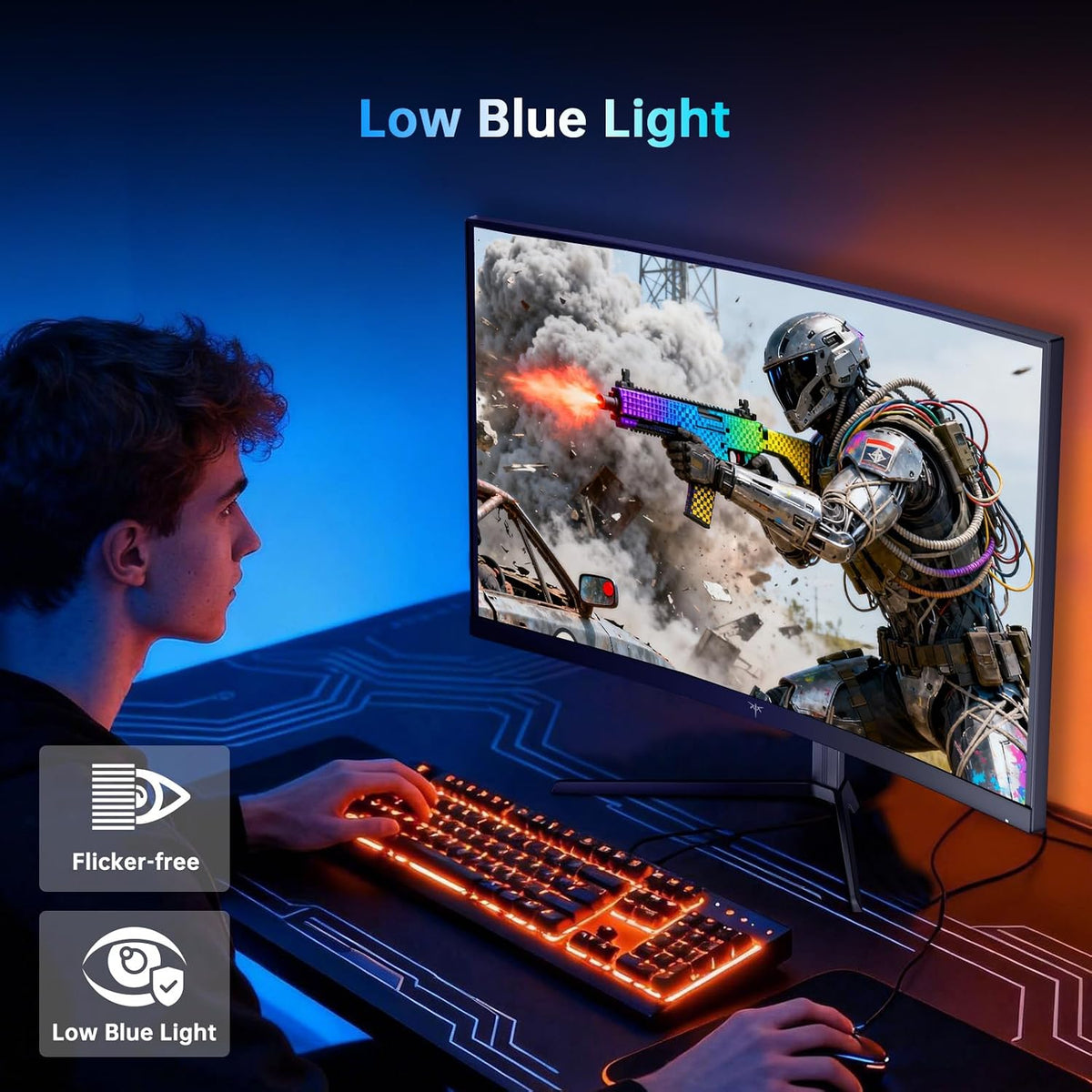 KTC 24 Inch 240Hz Curved Gaming Monitor, FHD 1500R Computer Monitor H24S17P