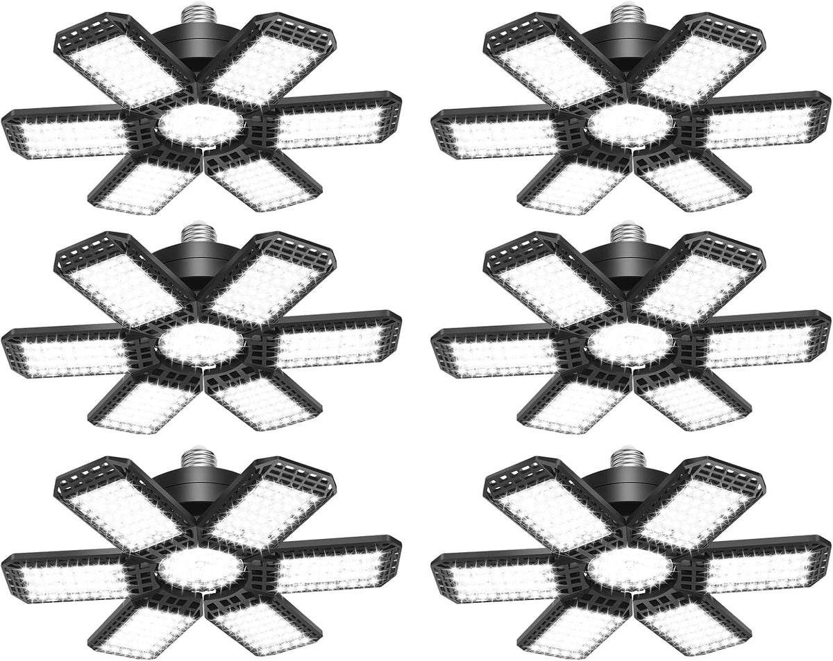 AUDLES Garage Lights 2 Pack, Garage Lights Ceiling LED 20000LM 6500K