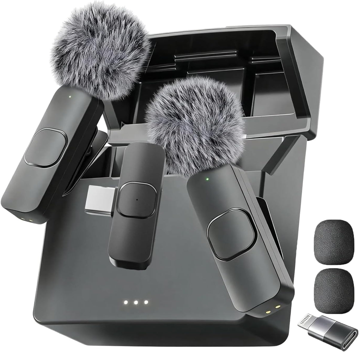 Mini Mic Pro (Latest Model – #1 Microphone for iPhone, Wireless Mini Microphone, Clear Voice, Noise Cancelling, Lavalier Mic for TikTok, YouTube & Interviews (iPhone 14 & Below)