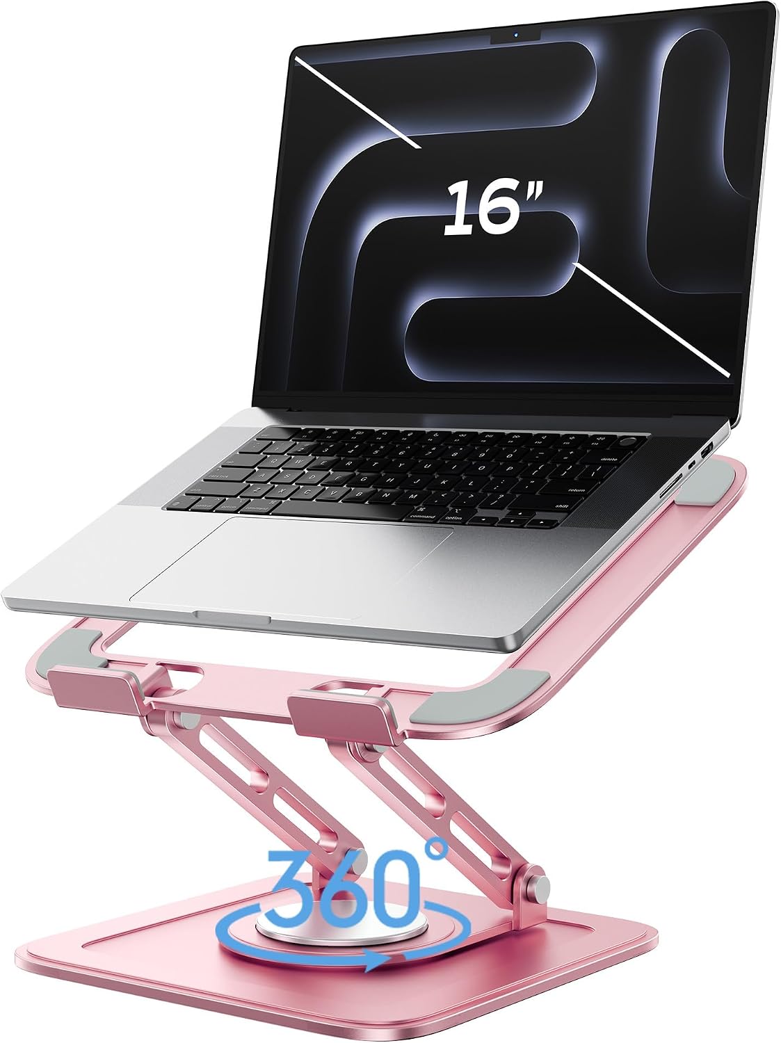 LOXP Adjustable Laptop Stand, Computer Stand with 360 Rotating Base