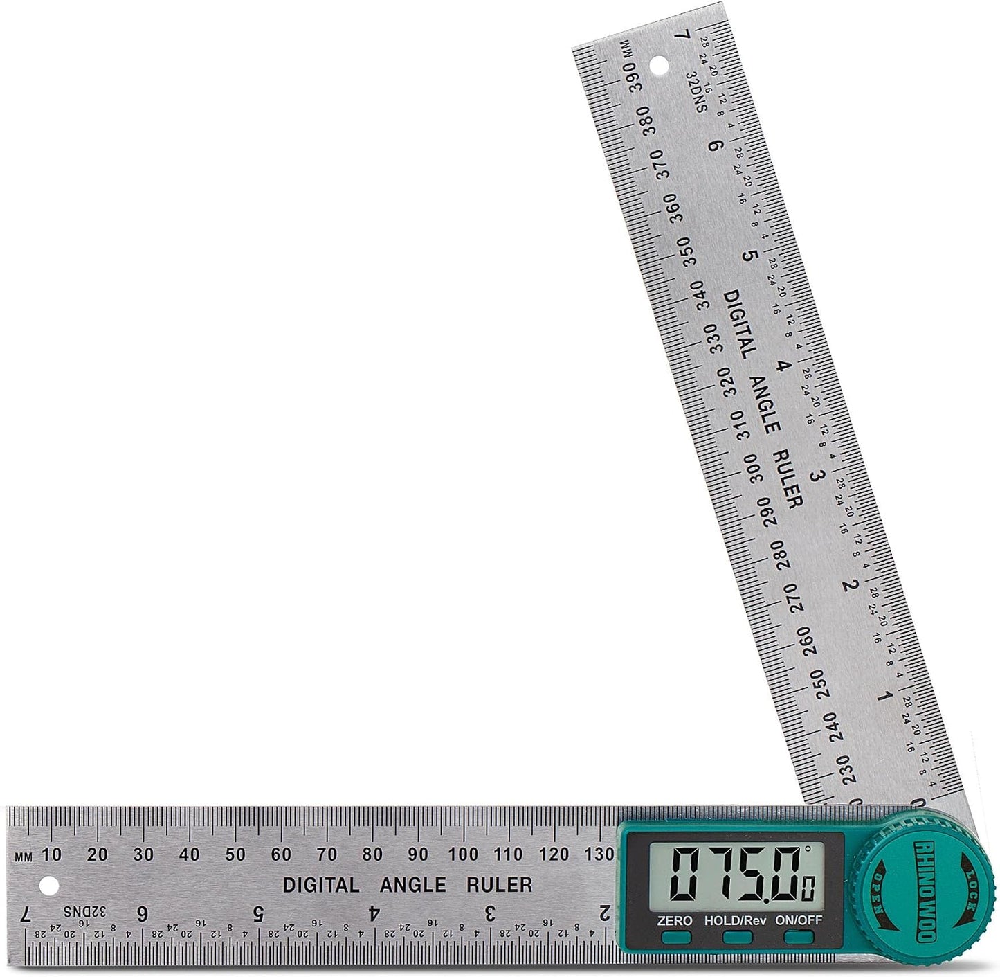 Digital Angle Finder Protractor, Angle Measuring Tool for Woodworking/Carpenter/Construction/Handmade Measurement,Angle Finder Ruler with 7inch/200mm(2 Batteries Included) (Enhanced ABS)