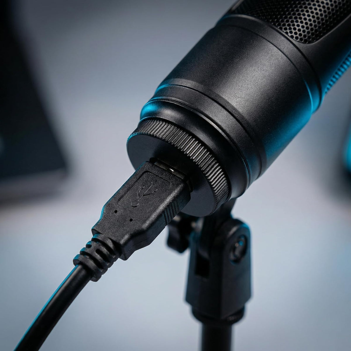 USB Microphone, Cardioid Condenser Mic with Noise Cancellation