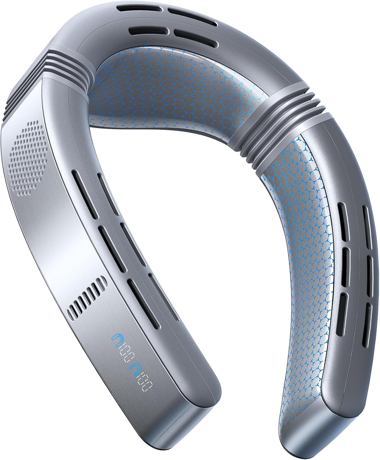 TORRAS COOLiFY 2026 Cyber Fold AI Neck Air Conditioner, Max Cooling Area | Neck & Face Cooler with Adjustable Strong Wind, Rechargeable Gift for Dad, Husband, Titanium