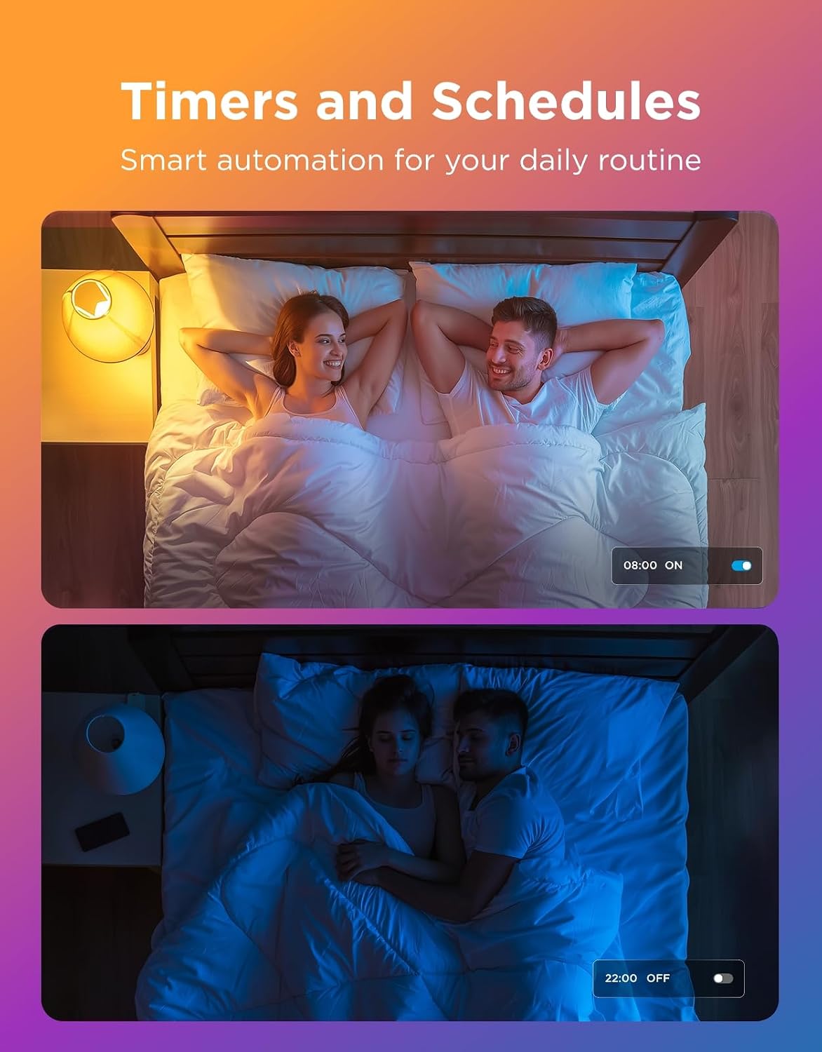 Govee Smart Light Bulbs, A19 Color Changing Light Bulb, 800 LM, E26 Base