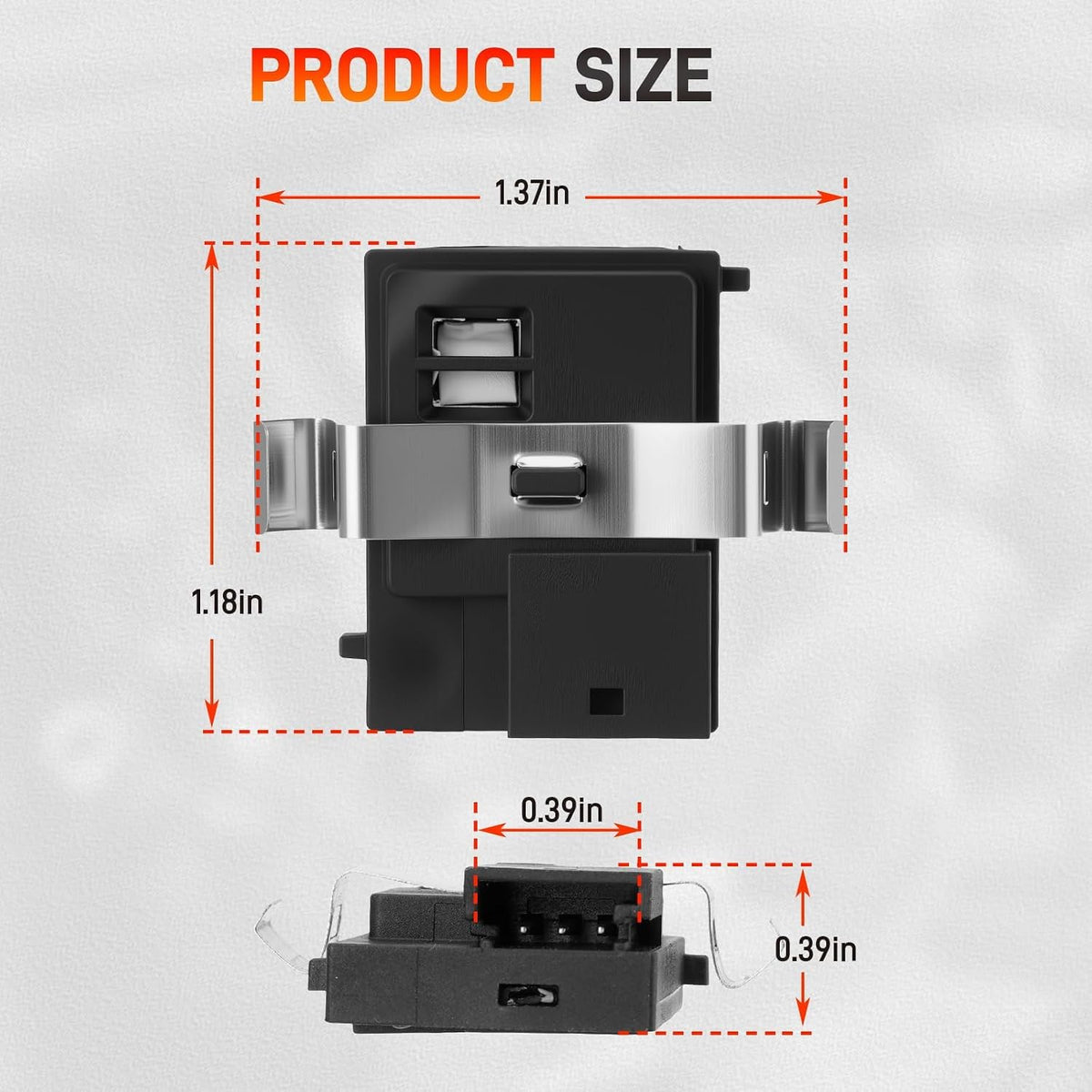 55111389AF HVAC Humidity Sensor Compatible with Jeep Grand Cherokee Compass, Dodge Ram 1500 Durango Challenger Charger Journey Dart, Pacifica Voyager 200 300, 2011-2023, Replace# 926-369 55111389AD
