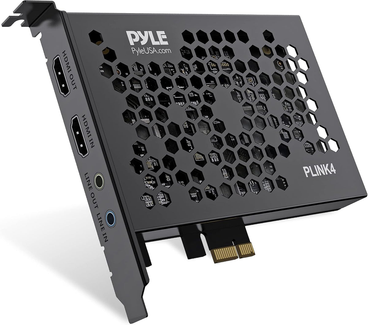 PyleUsa HDMI Capture Card - Camera Link 4K USB3.1 GEN1 HDMI-to-USB Audio-Video Recording via DSLR Camcorder Action Cam, Record Directly to Computer Gaming,Streaming,Conference,Live Broadcast,PLINK 2