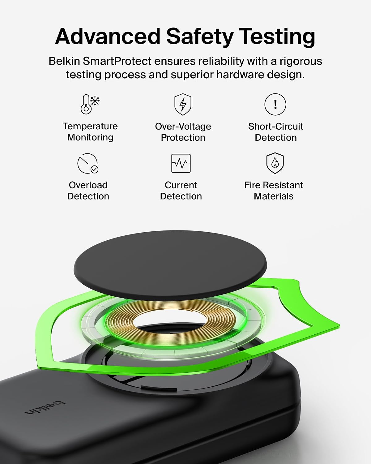 Belkin Qi2.2 25W Magnetic Wireless Charging Station, 3-in-1 Foldable Stand | MagSafe compatible, charging dock, iPhone 17/16/15, Apple Watch, AirPods, Pixel 10, foldable, 45W adapter