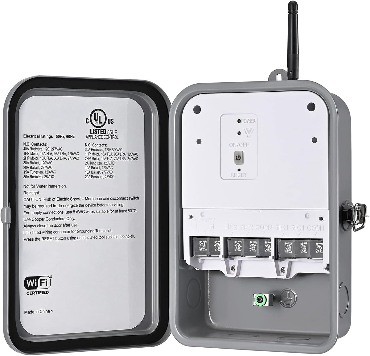 DEWENWILS Pool Pump Timer, Outdoor Smart WiFi Timer Box, 40A 120VAC 2HP