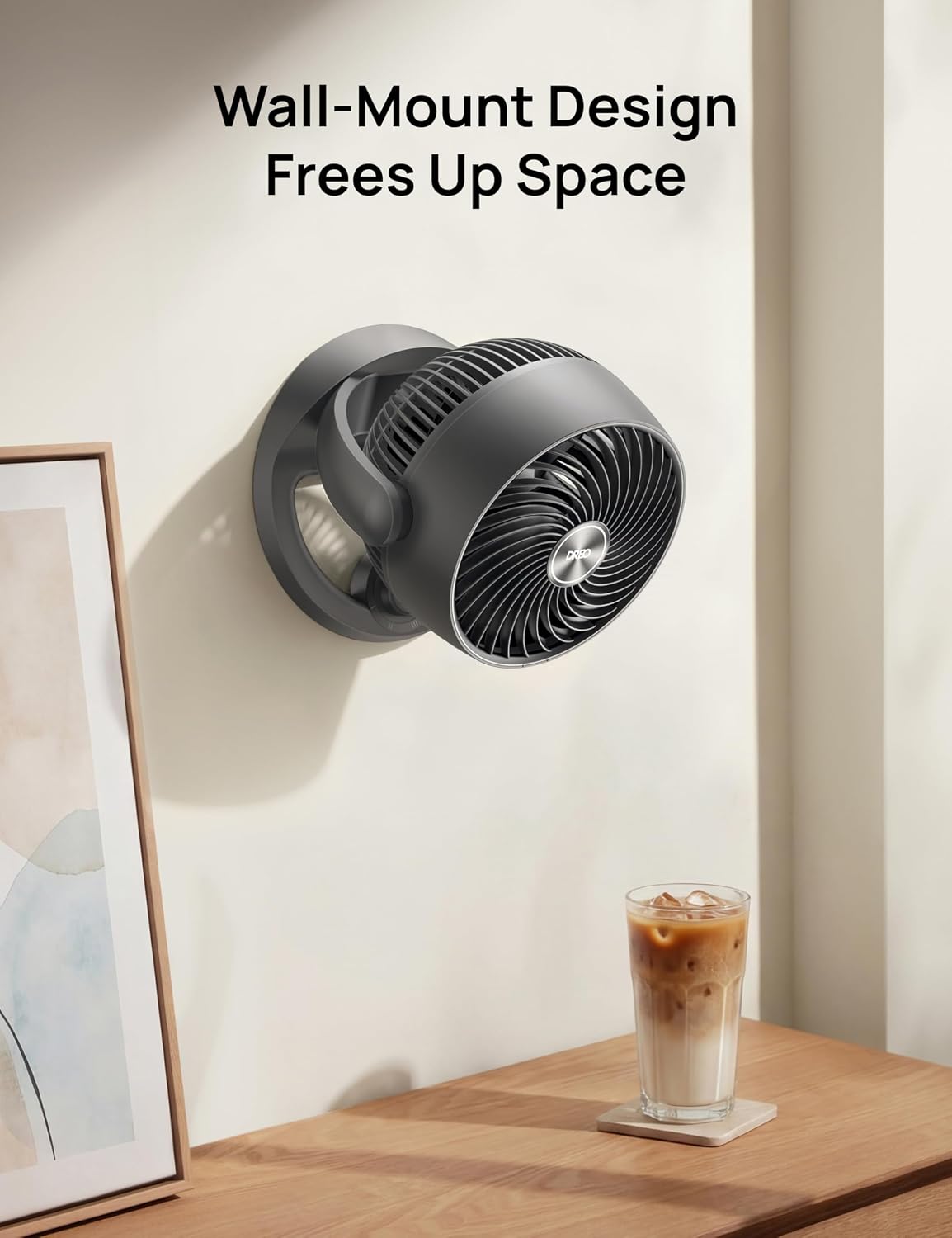 DREO Desk Fan, 12-Inch Air Circulator Fan for Bedroom, 70ft Powerful Airflow, 120° Tilt Adjustment, 25dB Ultra-Quiet, 3 Speeds Small Table Fan for Whole Room, Home, Office