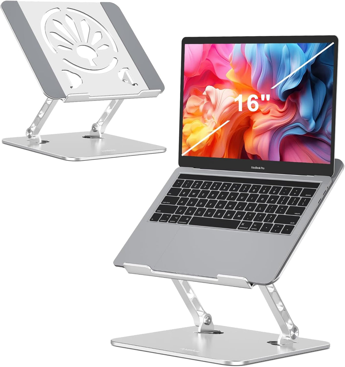 Adjustable Aluminum Laptop Stand for Desk,Ergonomic Riser, Purple