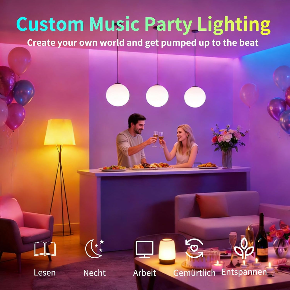 I-SHUNFA Smart G9 RGBCW LED Bulbs, 3 Pack with Remote