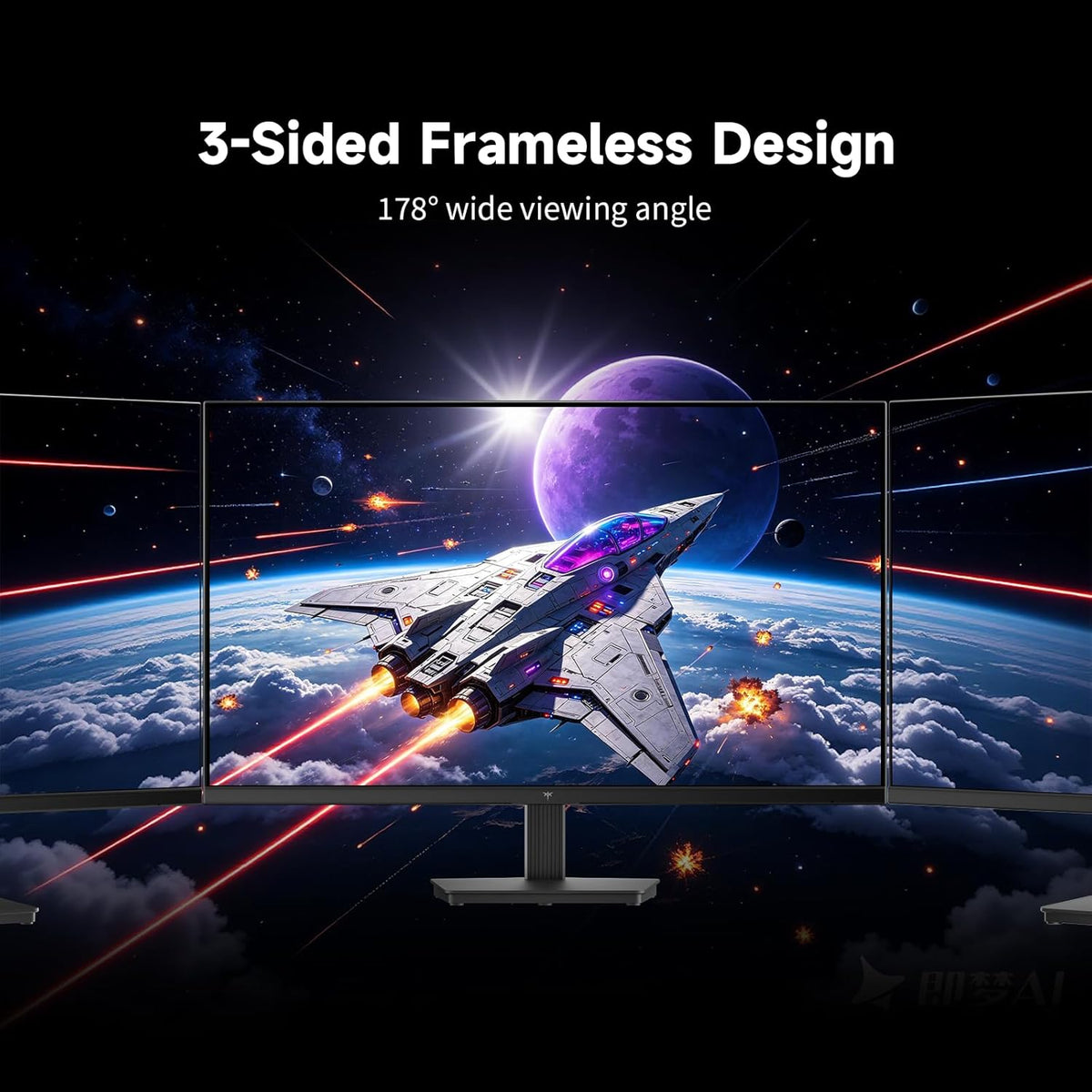 KTC 27 Inch QHD 144Hz Gaming Monitor 2K 1440P FreeSync & G-Sync H27T27S
