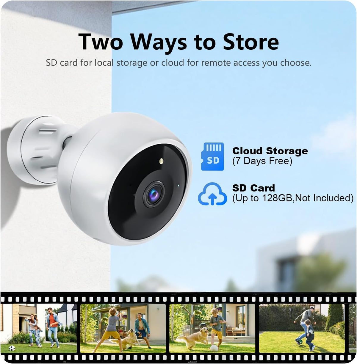 Security Cameras Wireless Outdoor, 2K Camera for Home Security