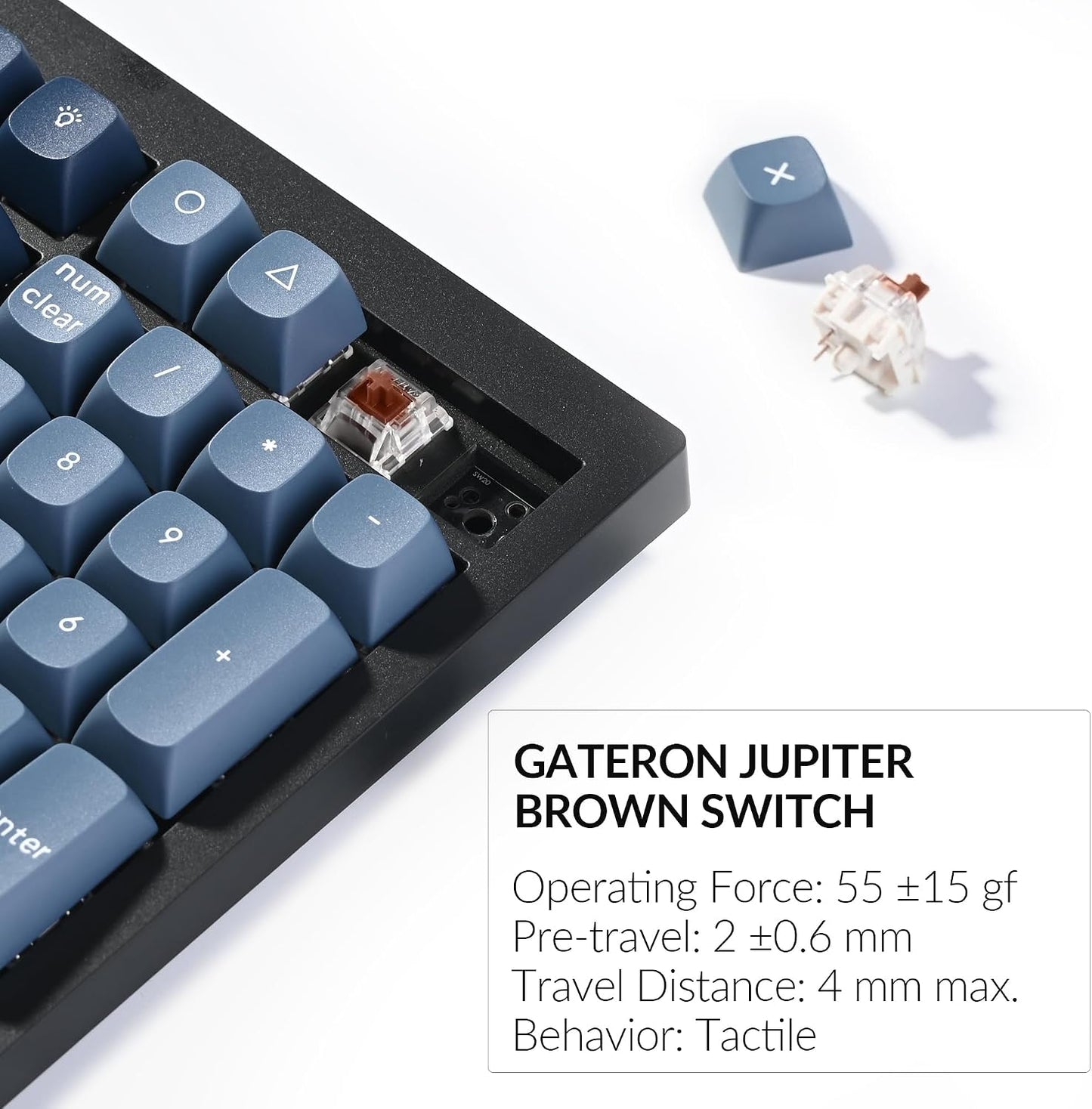 Keychron V6 Max Wireless QMK Mechanical Keyboard 2.4 GHz & Bluetooth | Full-Size Layout Custom with Hot-swappable Gateron Brown Switch RGB Backlight Compatible with Mac Windows Linux - Black