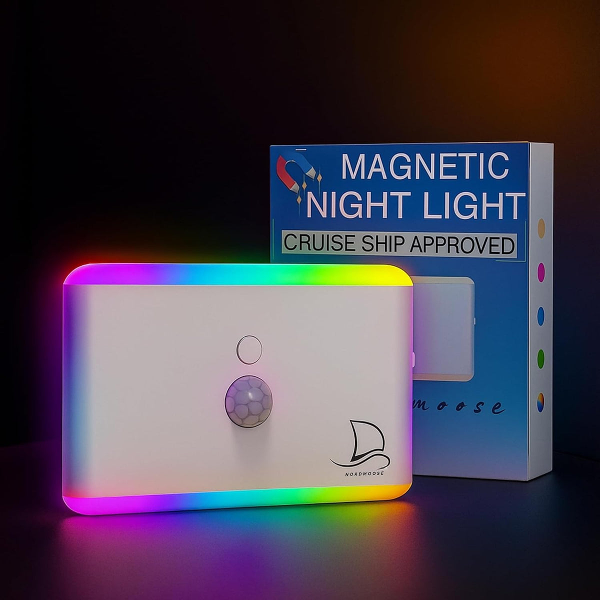 Nordmoose 2-Pack Magnetic Night Light for Cruise Ship