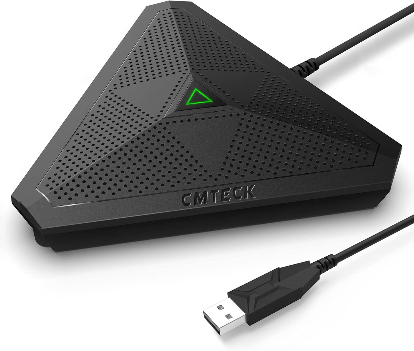 CMTECK Conference USB Microphone, Plug-and-Play Omnidirectional Desktop Mic | Omnidirectional condenser for clear audio,compact design. Ideal for video, streaming, YouTube. Works with macOS/Windows