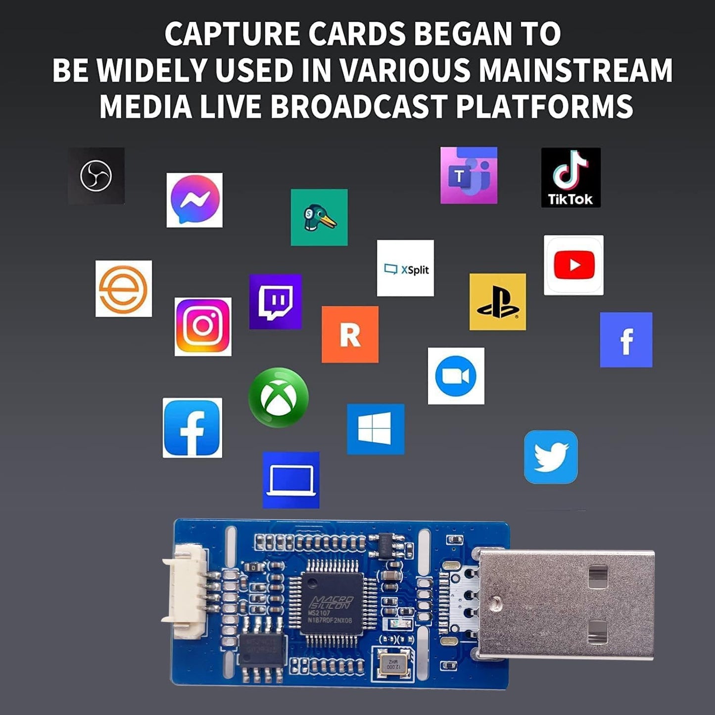 VHS to Digital Converter, RCA to USB-A Video Capture Card for VCR Hi8 DVD | AV/CVBS Capture Card 1080P30/720P60, Plug-and-Play for VHS, VCR, DVR, DVD, Hi8, Mini DV, Camcorder & Tape Recording
