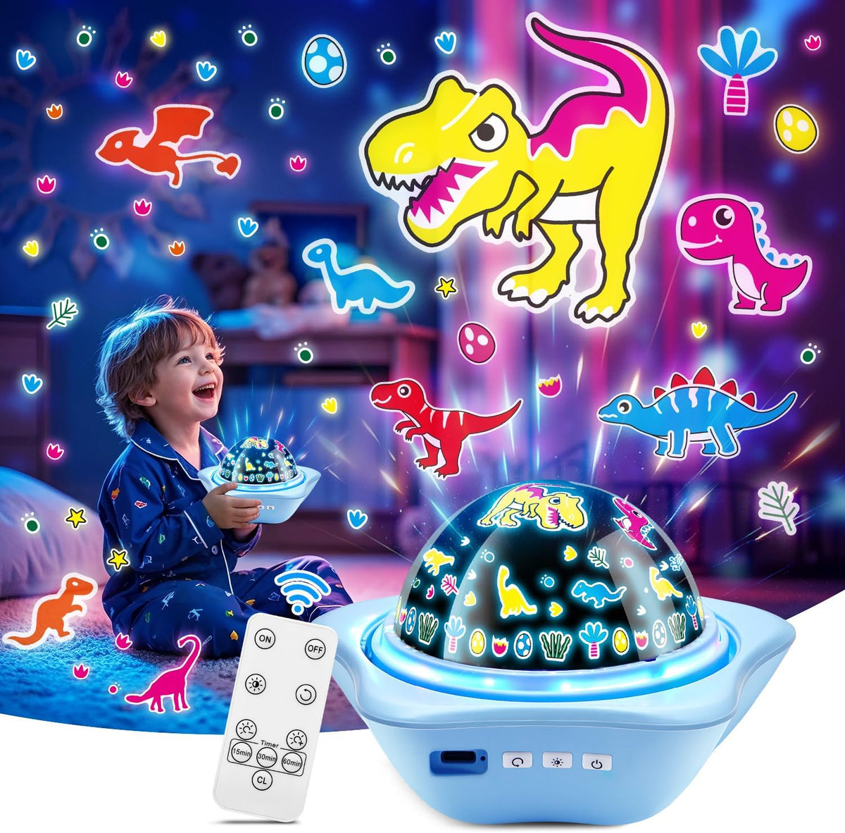 Unicorn Toys for Girls Age 4-6 Gifts, 6 Film Night Light Projector for Kids