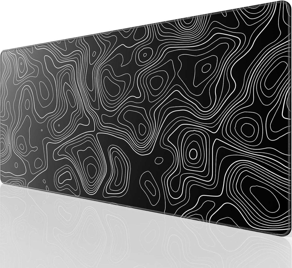 KTRIO RGB Large Gaming Mouse Pad, 31.5 x 11.8 in, RGB Black, XL | Smooth Micro-Weave Surface, RGB Lighting Design, Non-Slip Rubber Base, Durable Stitched Edges, Office & Home Use