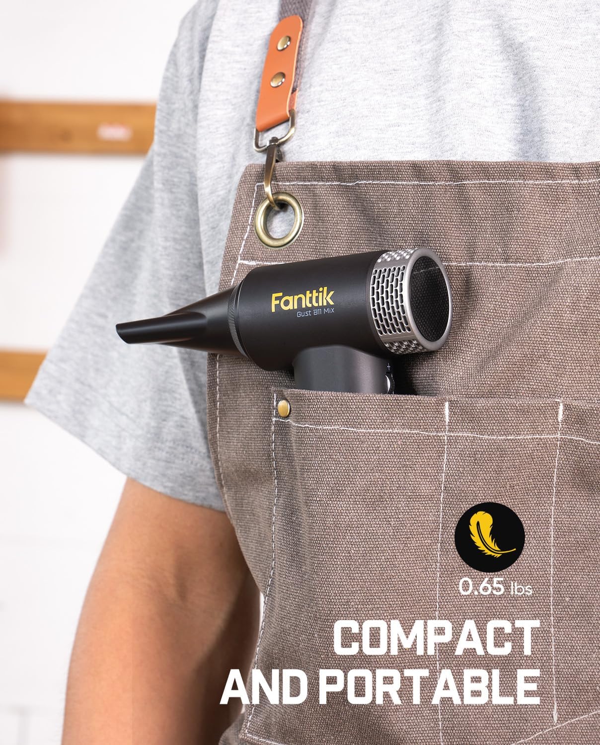 Fanttik Gust B11 Mix 2-in-1 Electric Air Duster & Portable Fan | 110000RPM Brushless Motor, 100-Speed Adjustable, One-Tap Booster, Rechargeable Blower for PC, Electronics & Outdoor Cooling