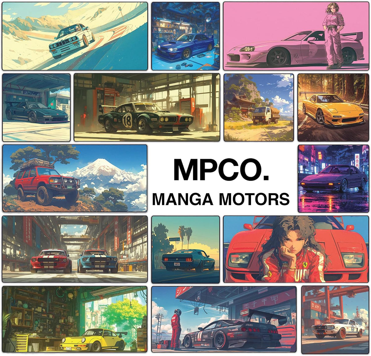 MPCO. Meis-Mustang Large Gaming Desk Pad, 36" x 17" Duraglyde Desk Mat
