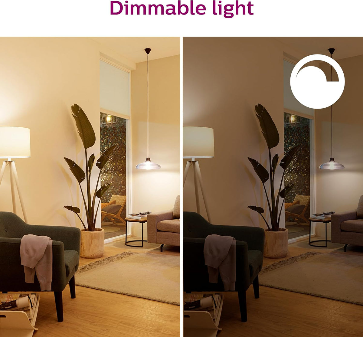PHILIPS Smart 40W B12 Color LED Smart Candle-Shaped Bulb 4-Pack- E12- Indoor - Connects to Your Existing Wi-Fi - Control with Voice or App + Activate with Motion - Matter Compatible