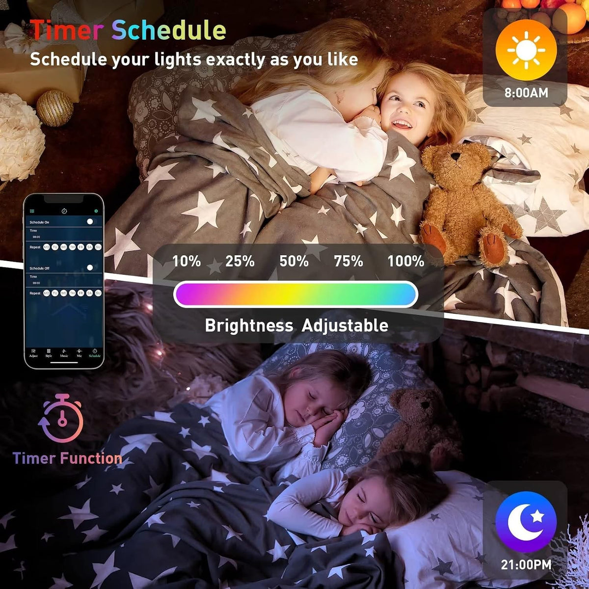 TISOFU 8 Pack Hexagon Lights LED Wall Panels, RGB Color Gaming Light Decoration with APP/Music Sync & Remote, Boys DIY Smart Modular Hexagonal Honeycomb Bedroom Glide Hex Tiles Panel