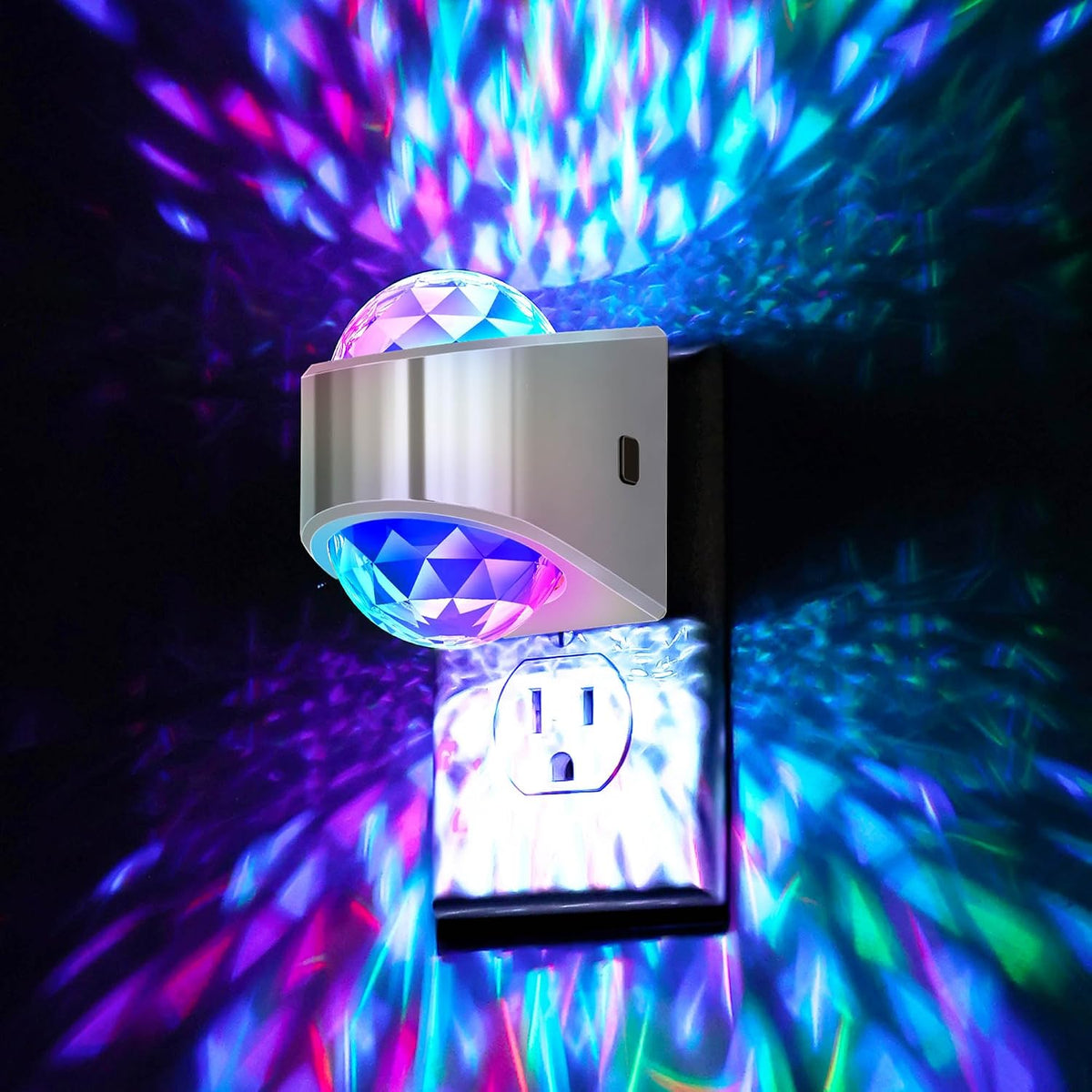 Briignite Night Lights Plug into Wall, Night Light Projector 9-Color RGB