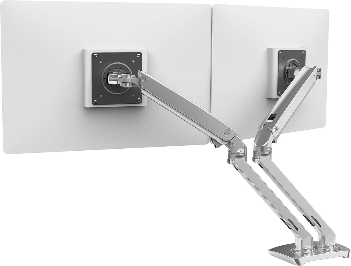 Ergotron – MXV Dual Monitor Arm, VESA Desk Mount – for 2 Monitors Up to 24 Inches, 7 to 20 lbs Each – Matte Black