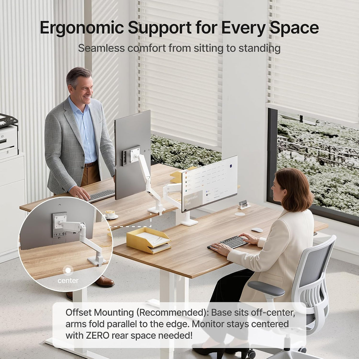 monTEK Single Monitor Arm for Max 45 Inch Ultrawide Screens, Holds 35 Lbs
