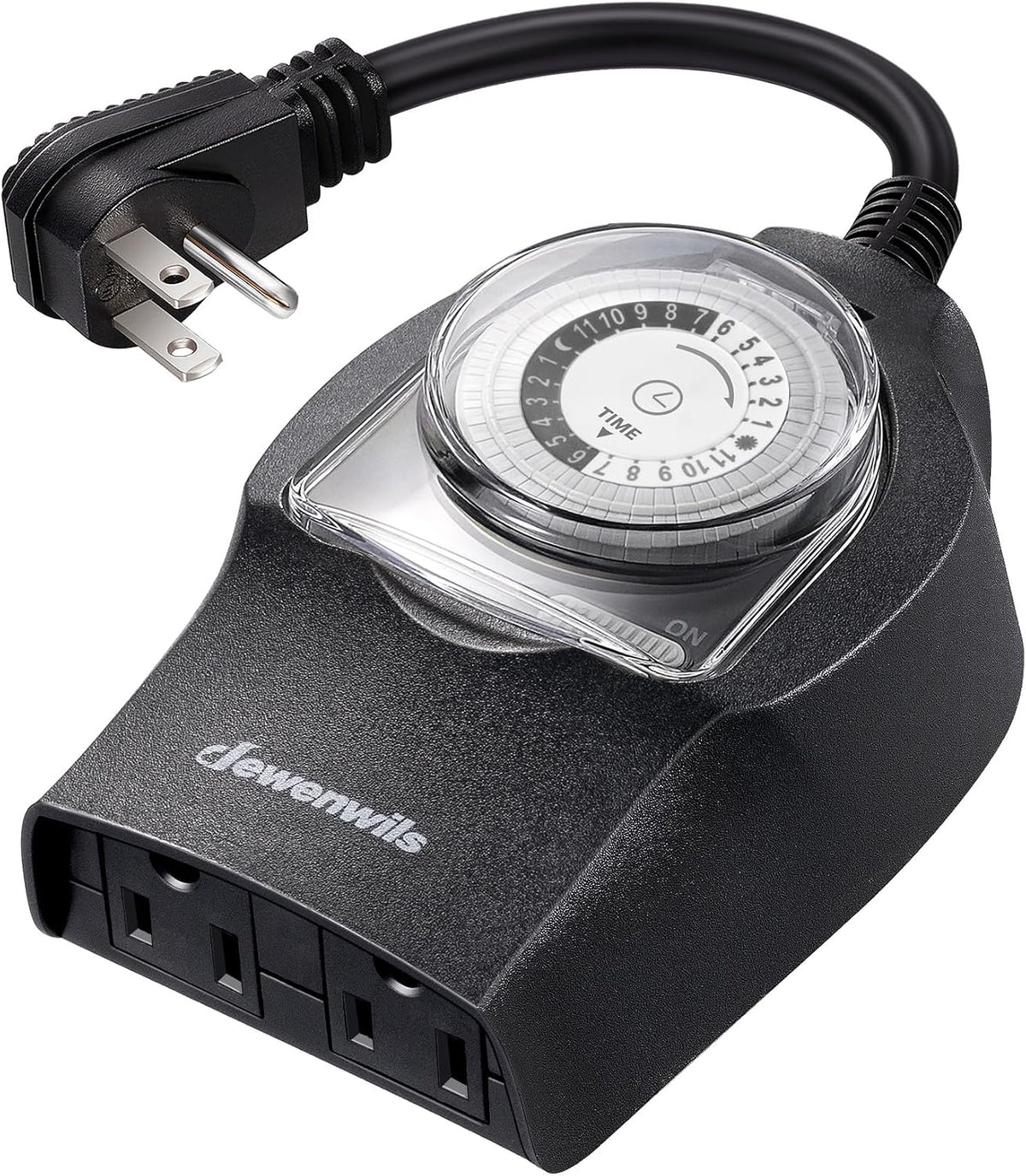 DEWENWILS Outdoor Light Timer, Outdoor Timer Outlet,100FT Remote Control