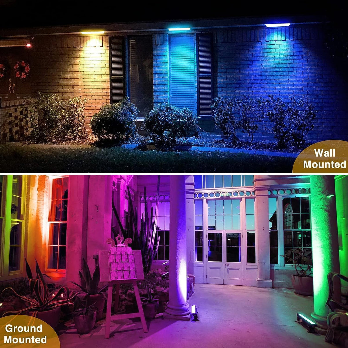 2Pack 50W RGB LED Light Bars with APP/Remote Control/16 Millions Colors