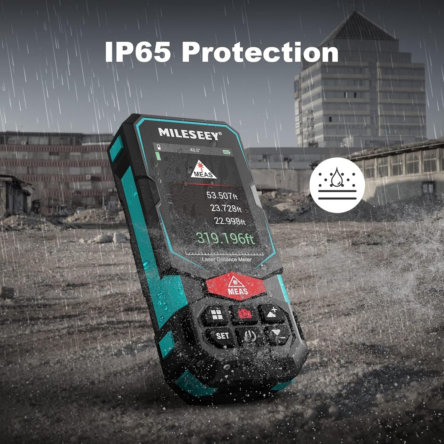 MILESEEY S7 Outdoor Laser Measure with Viewfinder Camera for Pro & DIY Use | 330ft Long Range Measurement, 2 mm Accuracy, 4x Zoom Camera Pointfinder, P2P, Multifunctional Laser Measuring Tool