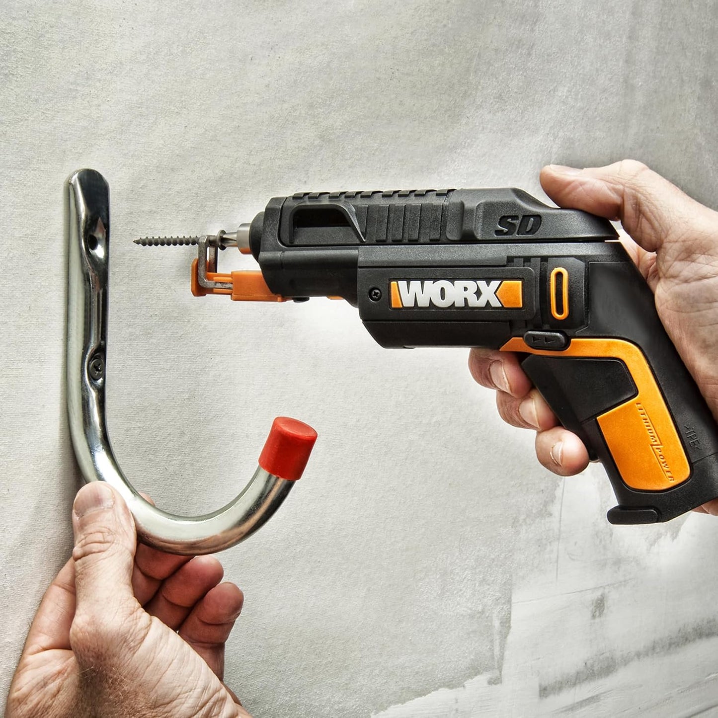 WORX Cordless Screwdriver, 4V 6-Bit Set with Screw Holder, WX255L.5 | Rapid-Reload Cartridge for Fast Changes, One-Handed Screw Holder, Rechargeable Battery, LED Light and USB Type-C Charger