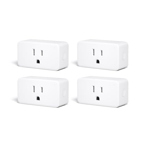 THIRDREALITY Smart Plug Gen3 4 Pack,Precise Real-time Power Meter,15A Outlet, Enhanced Zigbee Repeater,ETL Certified,ZigBee Hub Needed,Work with Home Assistant,Compatible Echo Devices and SmartThings
