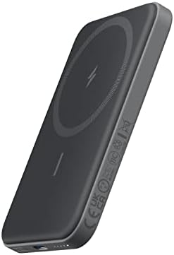 Anker 621 MagGo Power Bank, 5,000mAh Magnetic Portable Charger | Travel Essential Battery Pack with USB-C Cable, Compatible with iPhone 16 / 15 / 14 / 13 / 12 Series