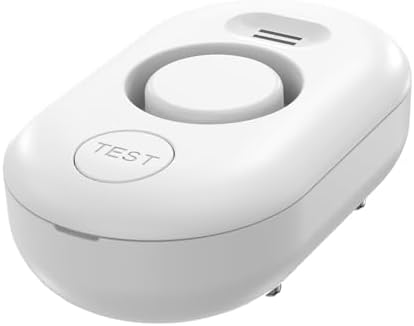 Water Leak Detector for Home, 100dB Water Sensor Alarm, Flood/Drip Leakage Detection Device for Pipe/Drain/Sink/Faucet, Floor Flooding in Basement/Bathroom/Kitchen/Toilet/Laundry Room