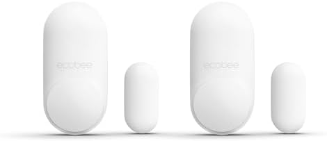 ecobee Smart Sensor for Doors & Windows 2 Pack for Home Security | Get instant alerts when doors and windows are opened. Enhance your security and peace of mind by securing your home.
