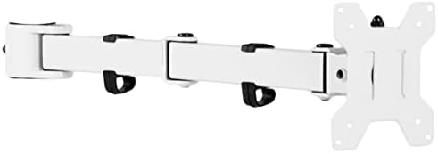 VIVO Fully Adjustable Single Monitor Arm for Desk Mount Stand, Monitor Arm for 1 Screen up to 27 inches, White, PT-SD-AM01AW