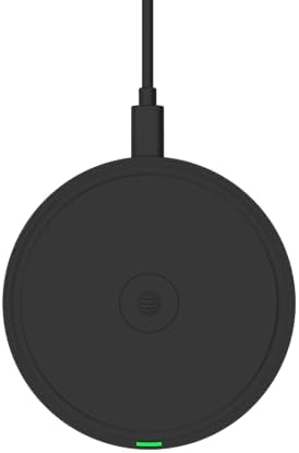 AT&T 15W Qi Wireless Charging Pad – Case-Friendly USB-C Fast Charging Station for iPhone 17/16/15/14, AirPods, Samsung Galaxy S25/S24, Pixel, and All Qi-Compatible Devices – Black
