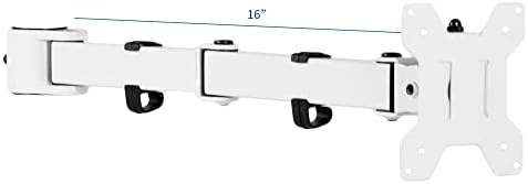 VIVO Fully Adjustable Single Monitor Arm for Desk Mount Stand, Monitor Arm for 1 Screen up to 27 inches, White, PT-SD-AM01AW
